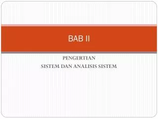 bab ii