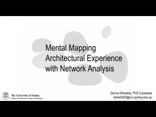 Mental Mapping Architectural Experience with Network Analysis