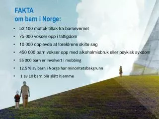 fakta om barn i norge