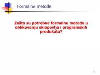 formalne metode