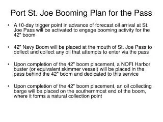 Port St. Joe Booming Plan for the Pass