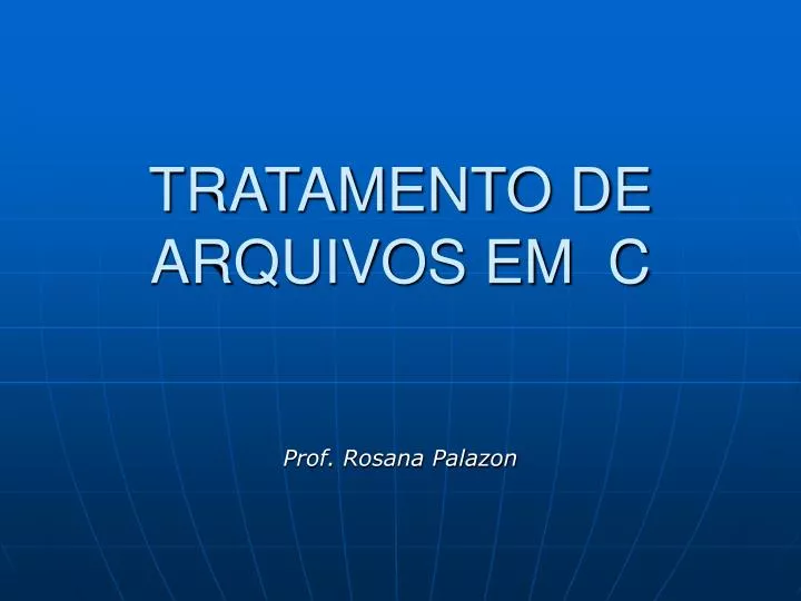 tratamento de arquivos em c