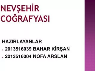 nev eh r co rafyasi