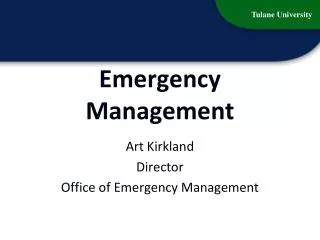 Emergency Management