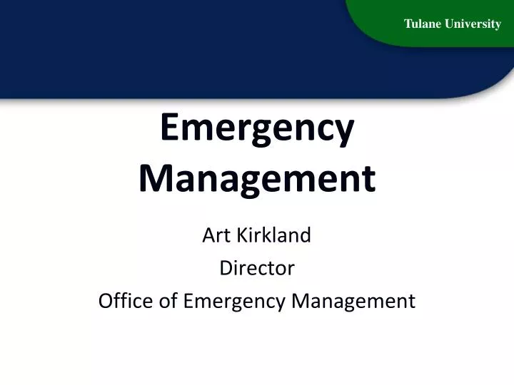 emergency management