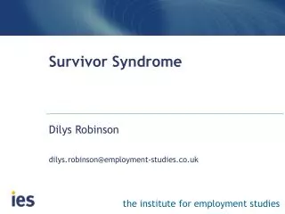 Survivor Syndrome