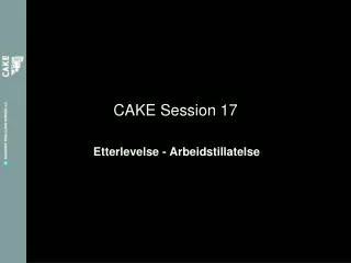cake session 17