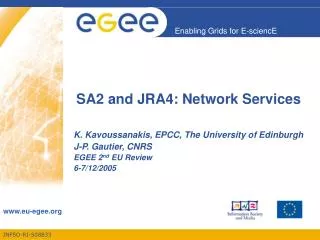 SA2 and JRA4: Network Services