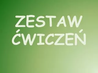 zestaw wicze