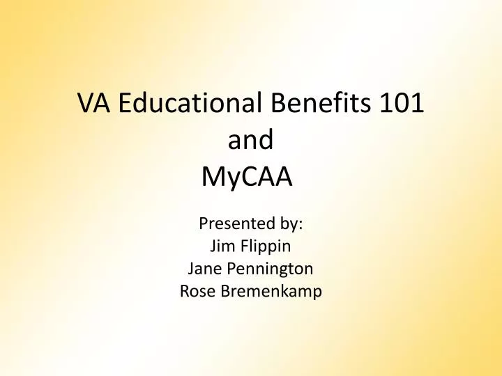 va educational benefits 101 and mycaa