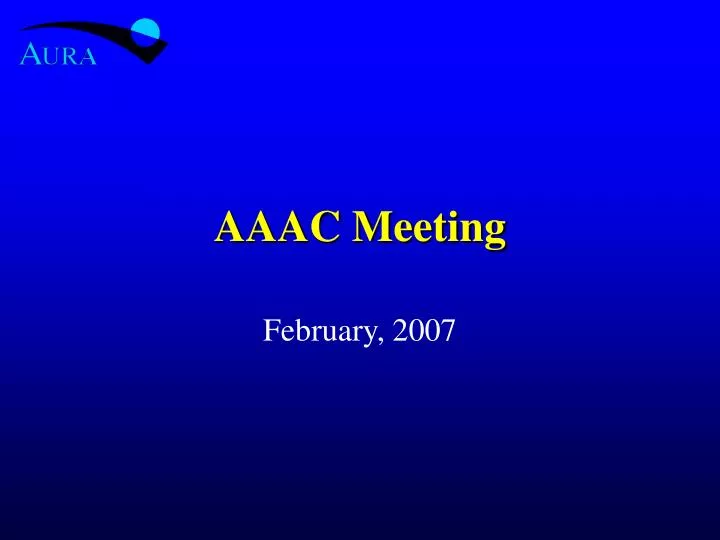 aaac meeting
