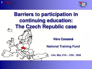 Barriers to participation in continuing education: The Czech Republic case