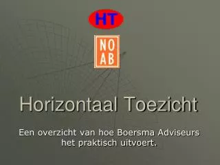 horizontaal toezicht