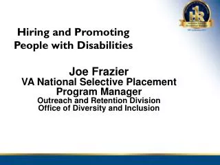 Hiring and Promoting People with Disabilities
