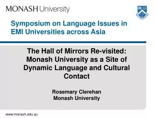 Symposium on Language Issues in EMI Universities across Asia