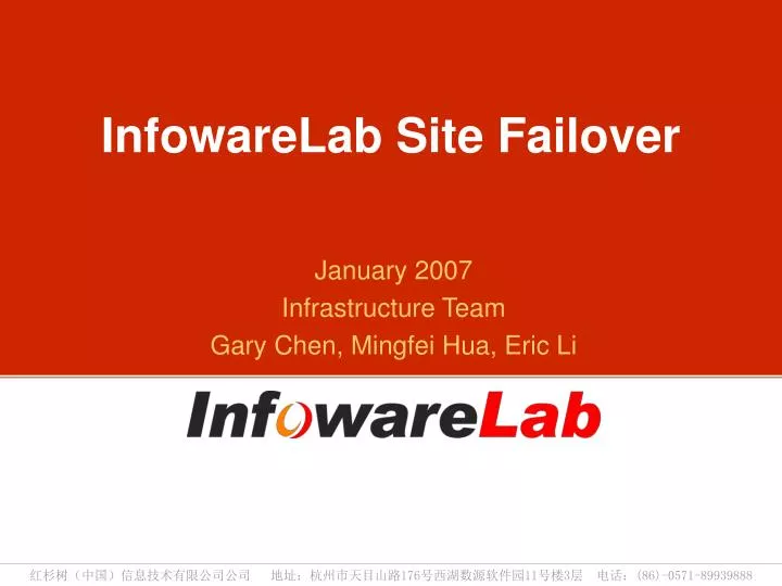 infowarelab site failover