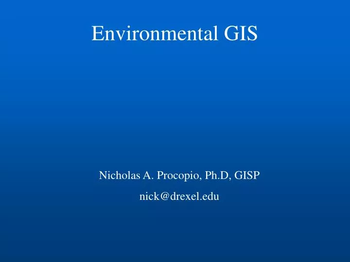 environmental gis