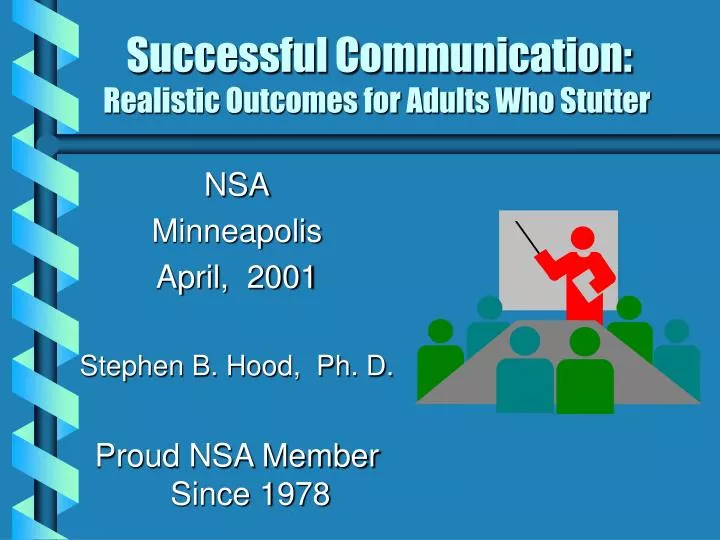 successful communication realistic outcomes for adults who stutter