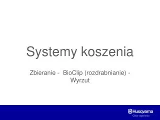 systemy koszenia