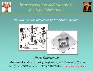 Instrumentation and Metrology for Nanofabrication