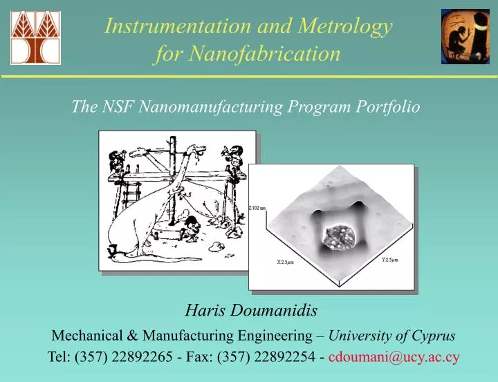 instrumentation and metrology for nanofabrication