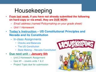 Housekeeping