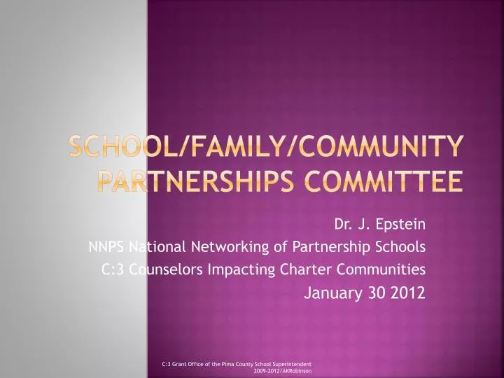 school family community partnerships committee