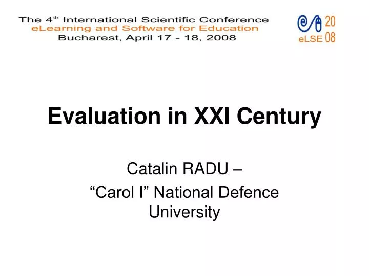evaluation in xxi century