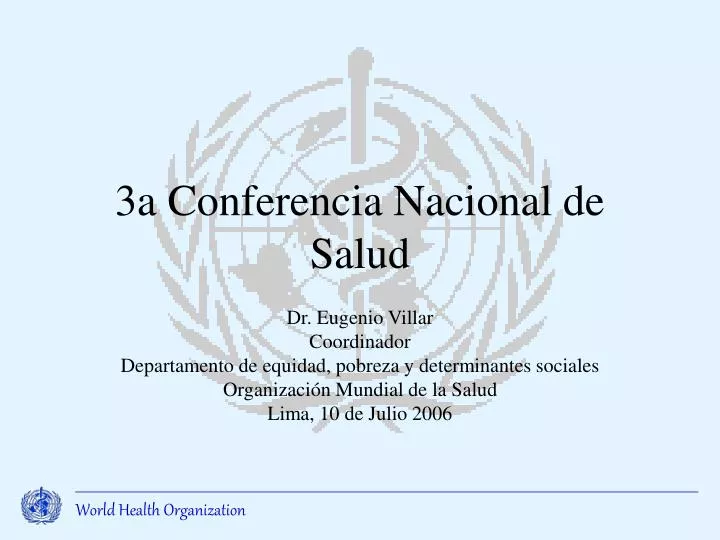 3a conferencia nacional de salud