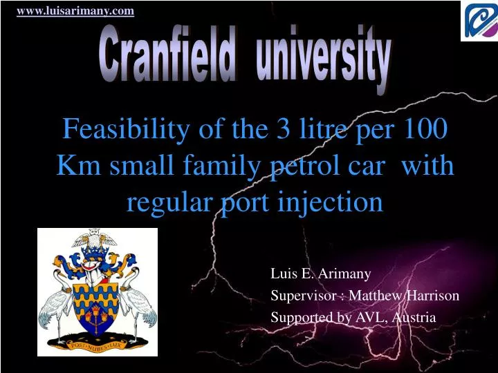 feasibility of the 3 litre per 100 km small family petrol car with regular port injection