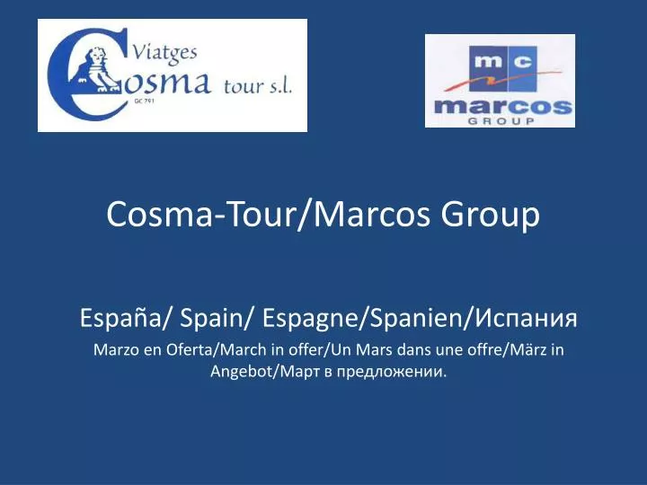 cosma tour marcos group