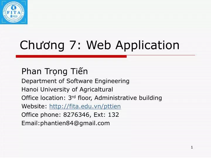 ch ng 7 web application