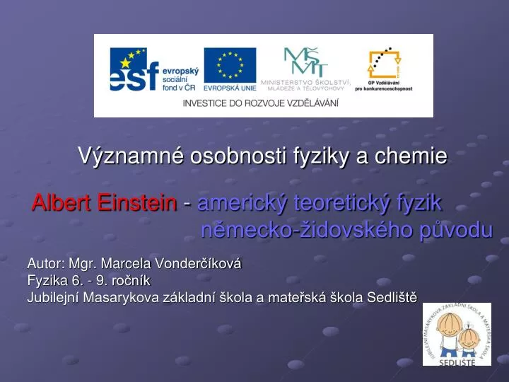 v znamn osobnosti fyziky a chemie