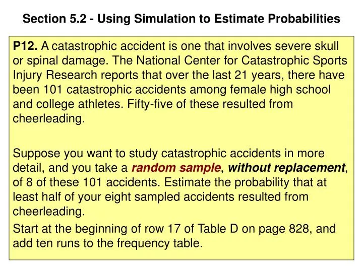 section 5 2 using simulation to estimate probabilities