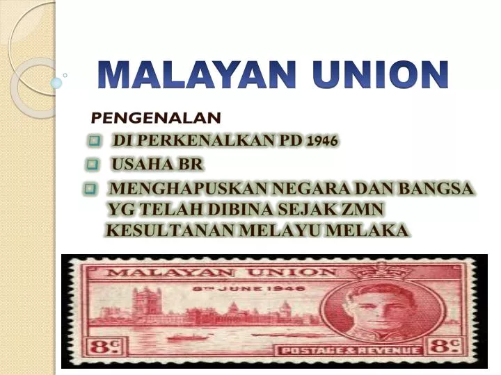 malayan union