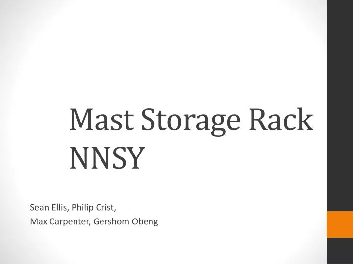 mast storage rack nnsy