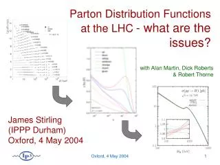 Parton Distribution Functions at the LHC - what are the issues?
