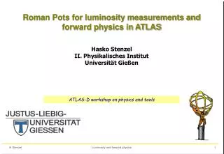 Roman Pots for luminosity measurements and forward physics in ATLAS