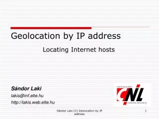 Geolocation by IP address