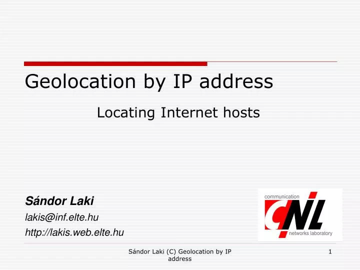 geolocation by ip address