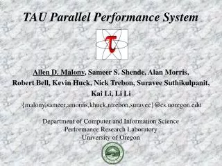 TAU Parallel Performance System