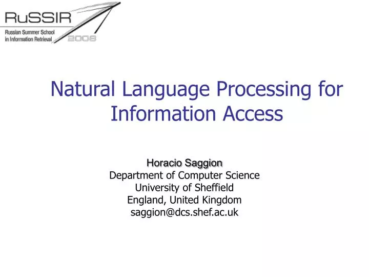 natural language processing for information access