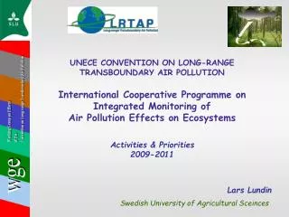 UNECE CONVENTION ON LONG-RANGE TRANSBOUNDARY AIR POLLUTION