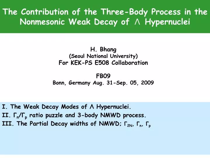 the contribution of the three body process in the nonmesonic weak decay of hypernuclei