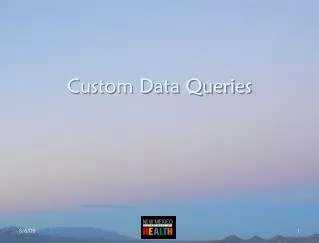 Custom Data Queries