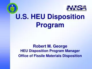 The U.S. HEU Disposition Program