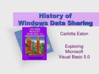History of Windows Data Sharing