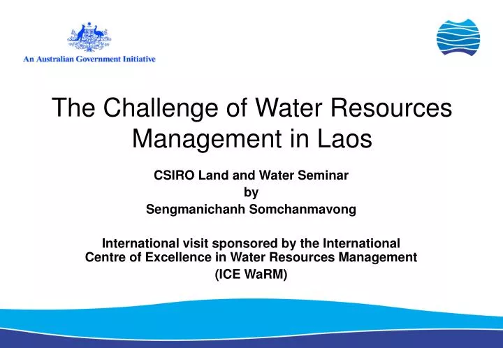the challenge of water resources management in laos