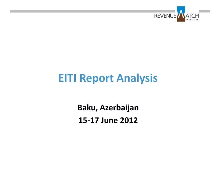 eiti report analysis