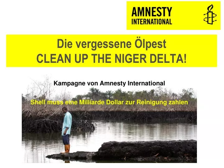 die vergessene lpest clean up the niger delta